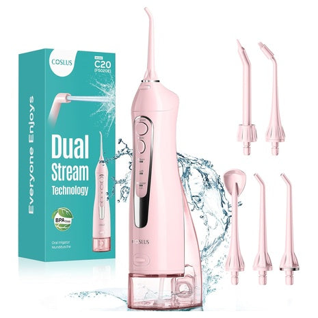 Coslus C20 Rechargeable Cordless Portable Water Dental Flosser
