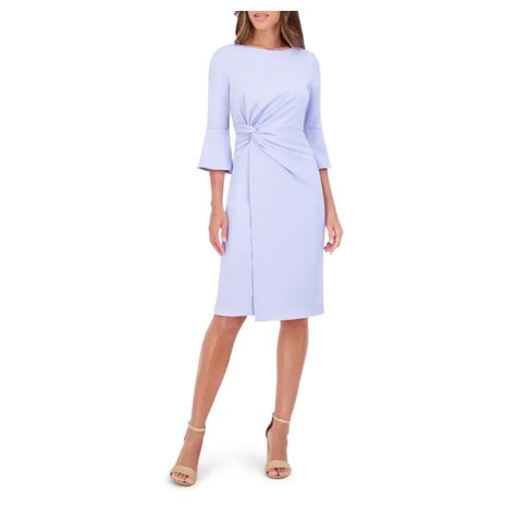 Kensie Women's Knot Front Sheath Midi-Dress