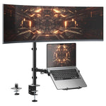 Putorsen Adjustable Monitor & Laptop Mount Stand (Up To 49" Monitor & 18" Laptop)
