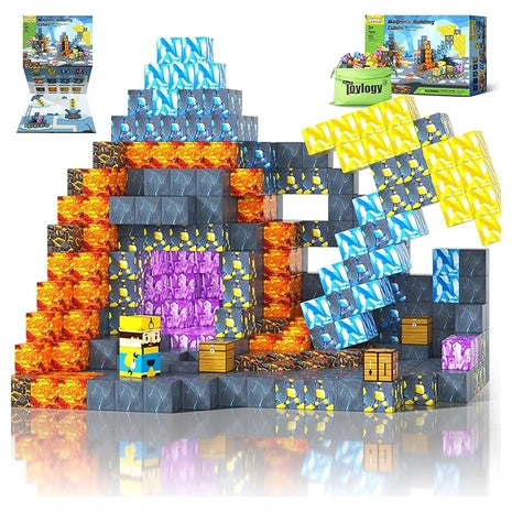 Magnetic Blocks-Build Mine Magnet World