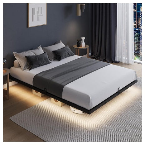 Novilla Floating LED Full Bed Frame
