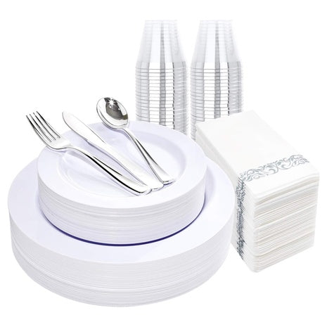 350-Piece Disposable Dinnerware Set