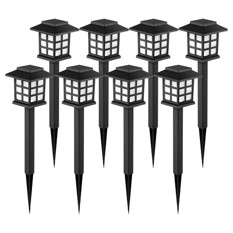 8-Pack Solar Outdoor Waterproof Garden Lights