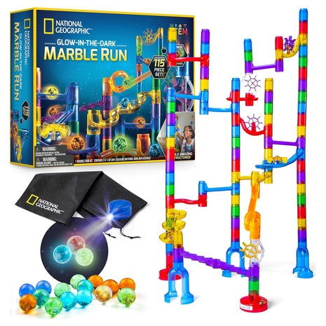 115-Piece National Geographic Glowing Marble Run