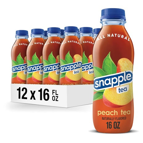 12 Bottles Snapple Peach Tea