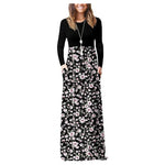 Women’s Long Sleeve Maxi Dress with Pockets (13 Colors)
