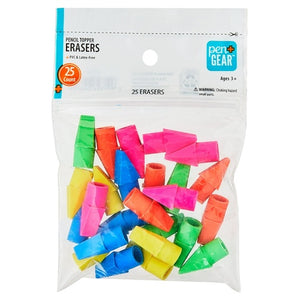 25 Pencil Cap Erasers