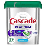 59 Cascade Platinum Plus Oxi Dishwasher Pods Fresh
