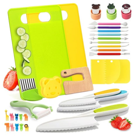 34 Piece Montessori Kitchen Toy Set