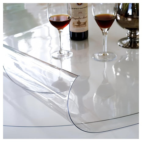 HoSwag 43" X 43" Round Clear Table Mat Protector