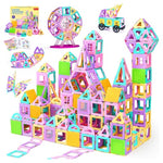 165-Piece Magnetic Tiles Building Blocks Set