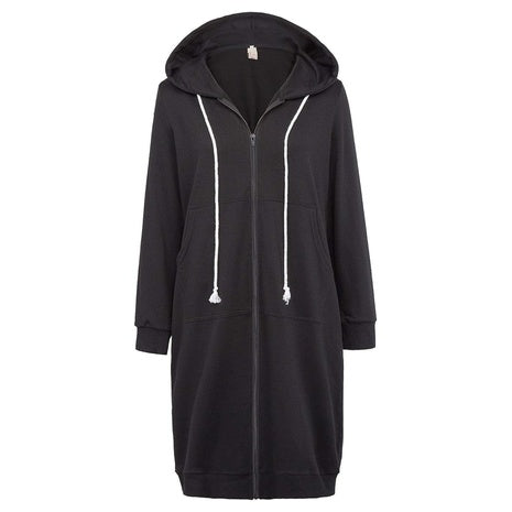 Grace Karin Women's Zip-Up Hoodie Dress (10 Colors)