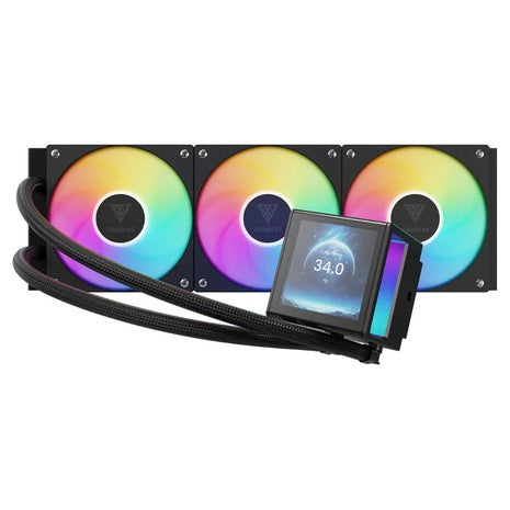 P5-360 360mm AIO Liquid CPU Cooler W/Customizable 3.4" IPS LCD