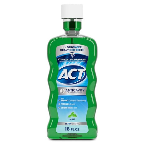 ACT Anticavity Zero Alcohol Fluoride Mouthwash