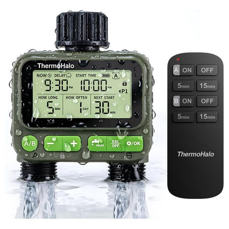 ThermoHalo 8 Zone Smart Sprinkler Timer with Remote