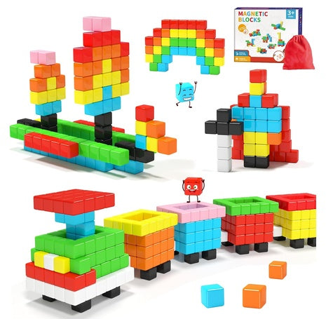 Magnetic Building Blocks STEM Learning Toy Set