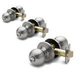 3-Pack Privacy Interior Door Knobs