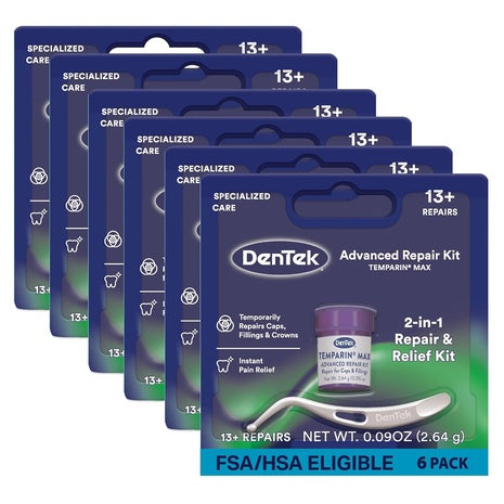 6-Pack DenTek Temparin Max Dental Repair Kits