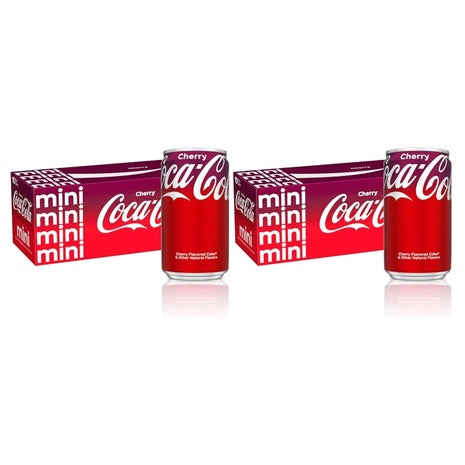 20 Coca-Cola Cherry Soft Drink Mini Cans