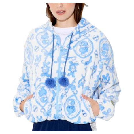 Women's Grinch Zip-Up Graphic Hooded Sweatshirt