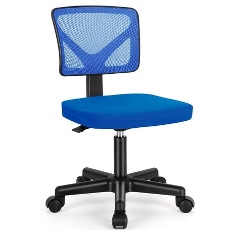 Ergonomic Low-Back Mesh Rolling Work Swivel Chair With Wheels