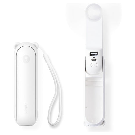 3-in-1 Portable Handheld Fan W/ Power Bank & Flashlight