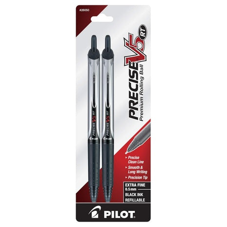 2-Pack Pilot Precise V5 RT Rollerball Pens (2 Colors)