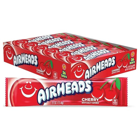 36 Airheads Cherry Candy Bars