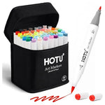 50 Color Dual Tip Alcohol Markers with Case