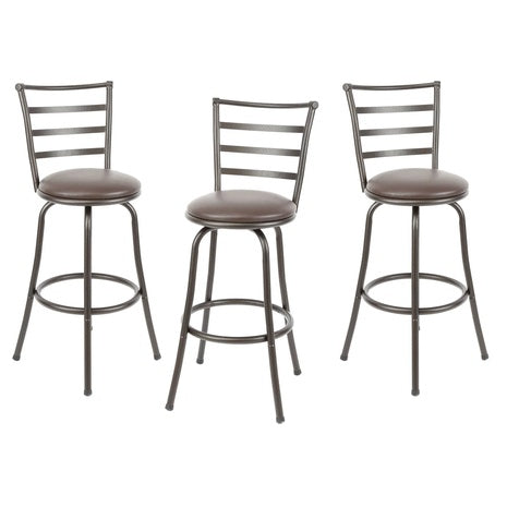 3 Pack Adjustable Swivel Barstool