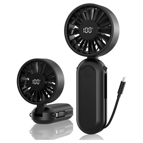 4500mAh Portable Handheld Turbo Fan With 5 Speeds