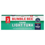 3 Cans of Bumble Bee Chunk Light Tuna in Water