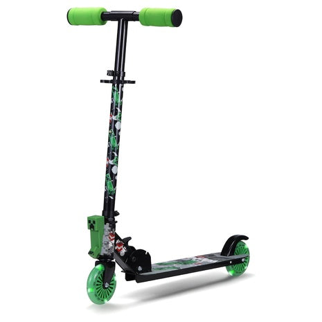 Kids Minecraft Light Up Kick Scooter