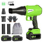 Portable Cordless Leaf Blower With Extension Nozzles & 2x4.0Ah Batteries