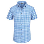 Alex Vando Men's Wrinkle Free Short Sleeve Button Down Casual Shirt (Various)