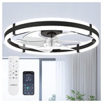 24'' Ceiling Fans W/ Lights And Remote