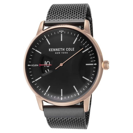 Kenneth Cole Men's 42mm Classic Quartz Black Dial Watch