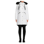 Guess Women's aux Fur Hooded Coat