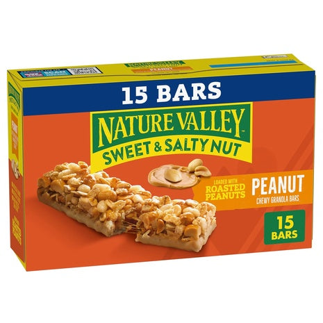 15 Nature Valley Sweet & Salty Nut Granola Bars (OU-D)