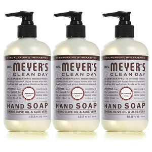 3 Pack 12.5oz Mrs. Meyer's Clean Day Liquid Hand Soap, Lavender Scent