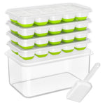 4-Pack Ice Cube Trays With Bin