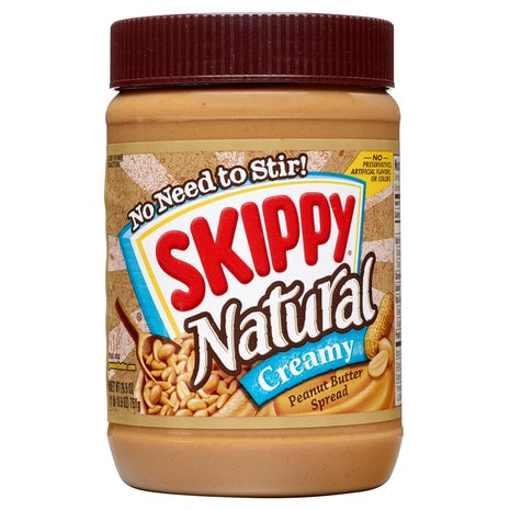 Skippy Natural Peanut Butter Creamy Spread (26.5oz)