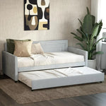 Upholstered Twin Daybed and Twin Trundle Set