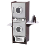 KidKraft Wooden Laundry Playset with Washer, Dryer, Iron & Basket