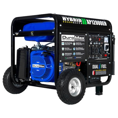 DuroMax 12,000 Watt Dual Fuel Portable Generator Electric Start