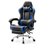 Gaming Chair With Adjustable Headrest & Footrest