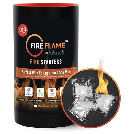 100 Fireflame Quick Instant Fire Starter Pouches