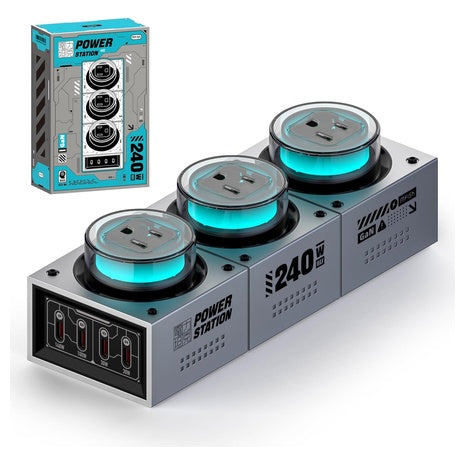 Mfish 7-in-1 240W GaN Desktop Fast Charging Station