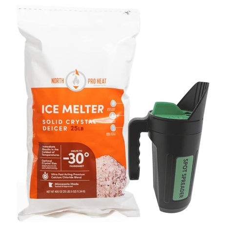 25 lb Heat Negative 30 Calcium Chloride Ice Melt