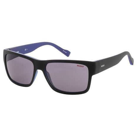 Hugo Boss Men's 58mm Black Rectangular Sunglasses
